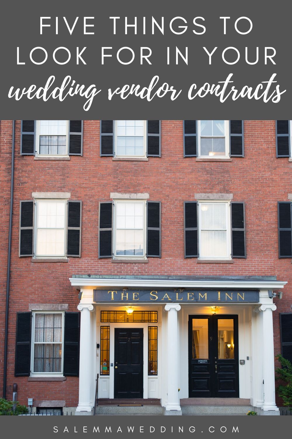 salem ma wedding, five things to look for in your wedding vendor contracts